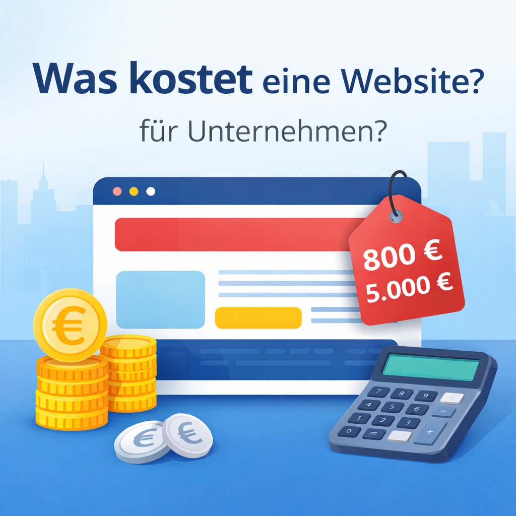 Kosten einer Website für kleine Unternehmen – Übersicht Preise Webdesign